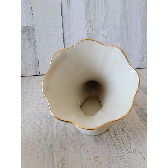 Lenox Cornucopia special vase fall home decor harvest ivory - Picture 4 of 9